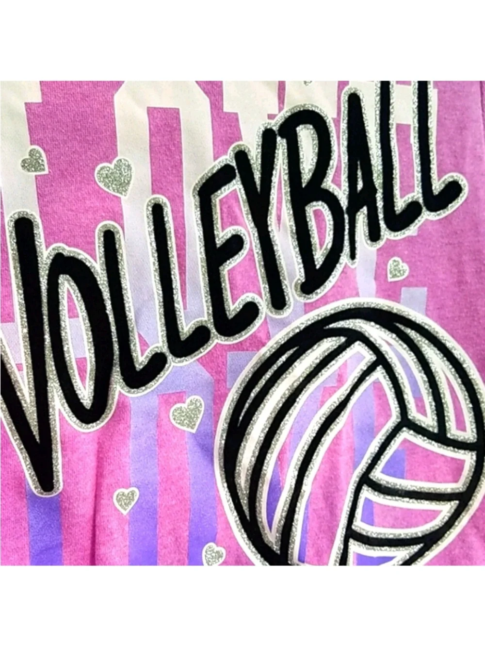 Justice Pink Volleyball Graphic Sweatshirt